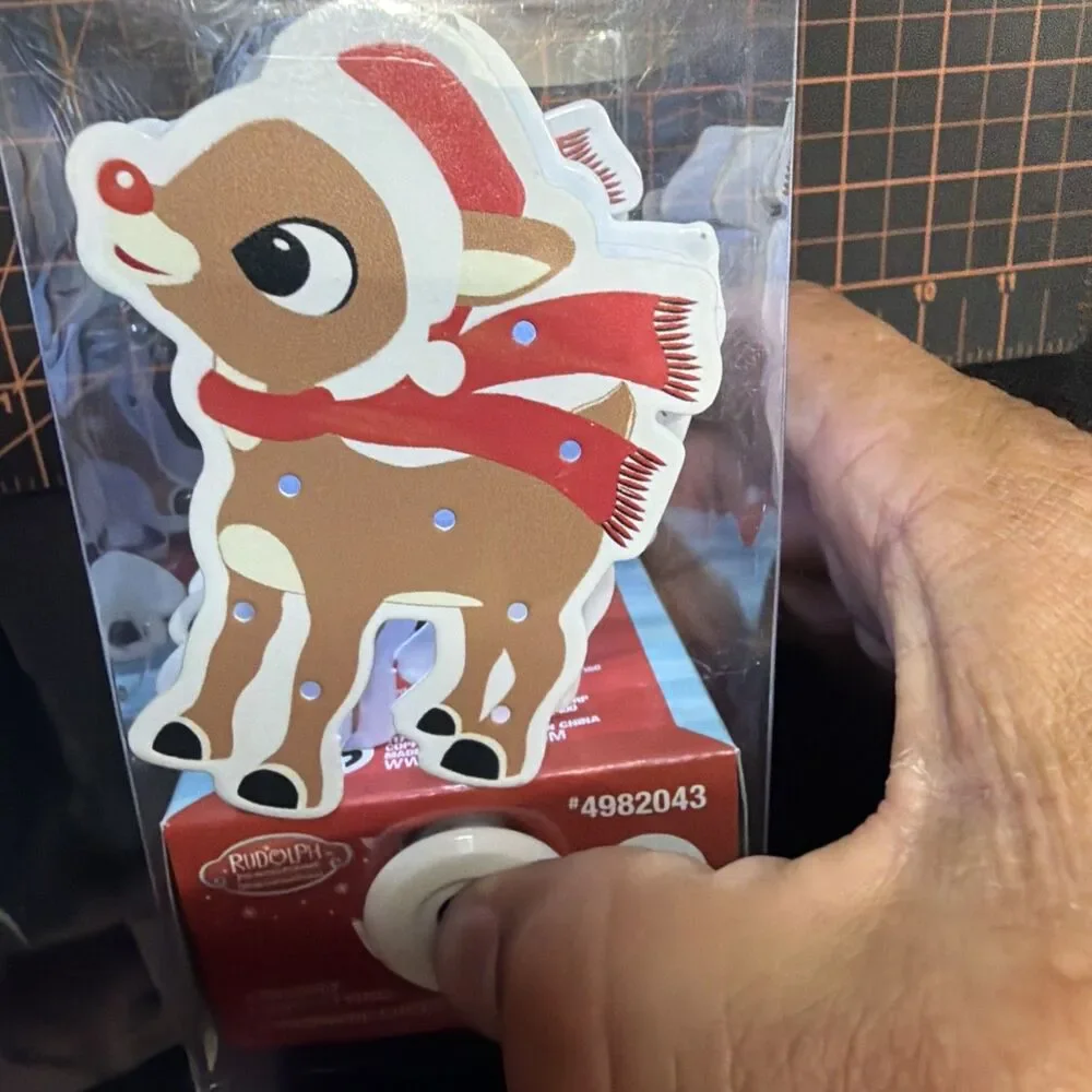 Rudolph Red-Nosed Reindeer 7 LED Battery Christmas String Lights 44